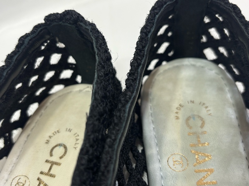 Chanel 編織樂福鞋 黑色原價4萬以上-12
