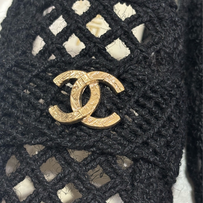 Chanel 編織樂福鞋 黑色原價4萬以上-16