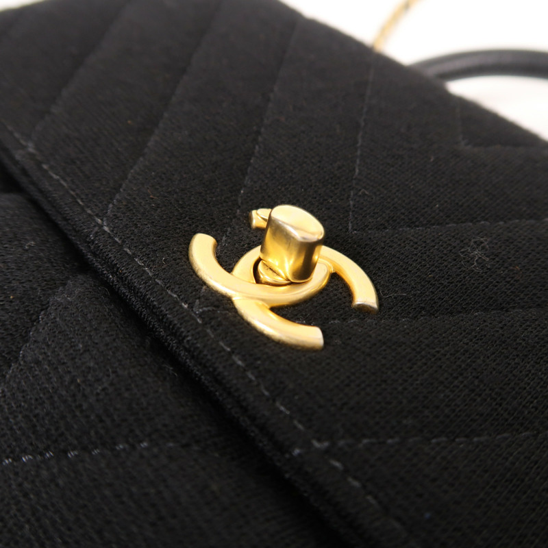 CHANEL Chevron Coco Handle Small金扣手挽肩背兩用袋-8