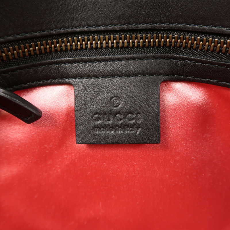 GUCCI Velvet GG Marmont Shoulder Bag金扣鏈帶肩背袋-5