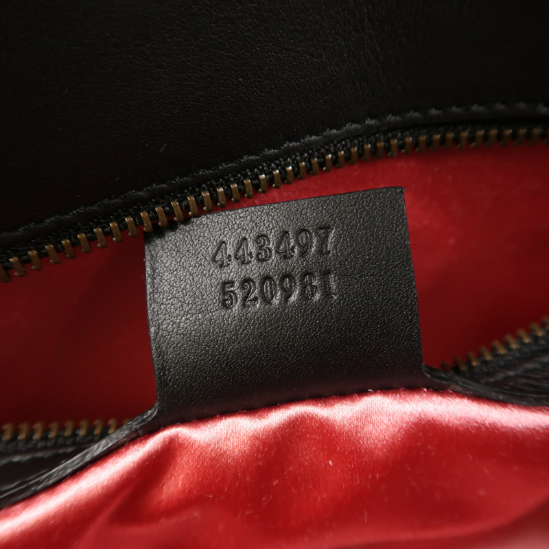 GUCCI Velvet GG Marmont Shoulder Bag金扣鏈帶肩背袋-6