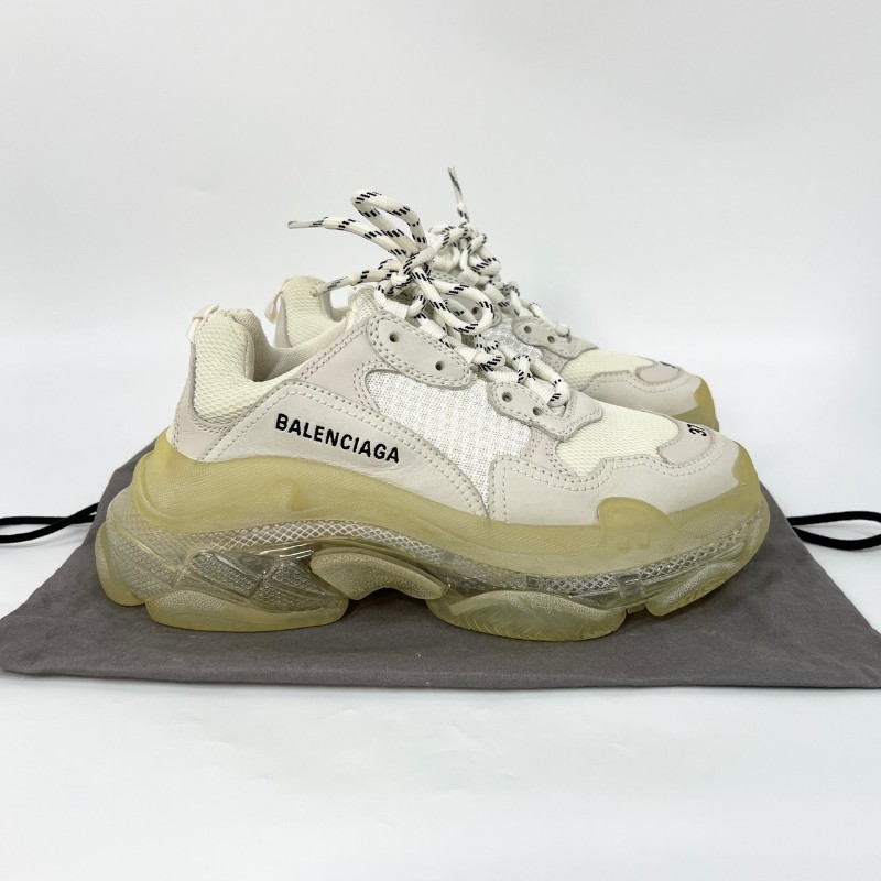 Balenciaga巴黎世家白色老爹鞋，37碼 有塵袋 備用鞋帶-1