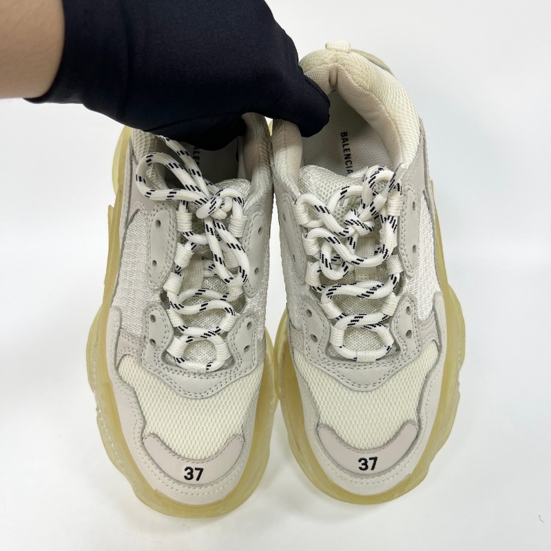 Balenciaga巴黎世家白色老爹鞋，37碼 有塵袋 備用鞋帶-4