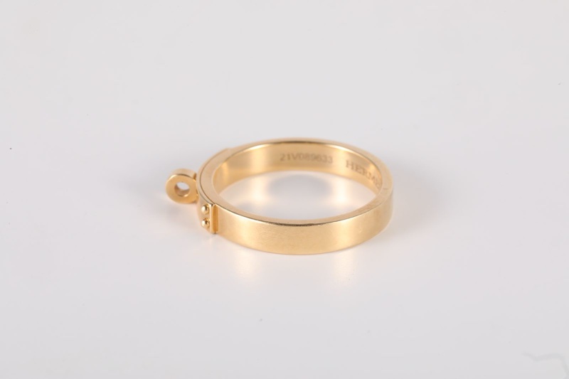 HERMES(愛馬仕)  18K黃金 黃金 kelly 戒指 18K-4
