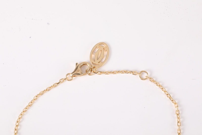 CARTIER(卡地亞) CARTIER D'AMOUR 單鑽 手鏈 小號 18K黃金 S-M碼 黃金-4