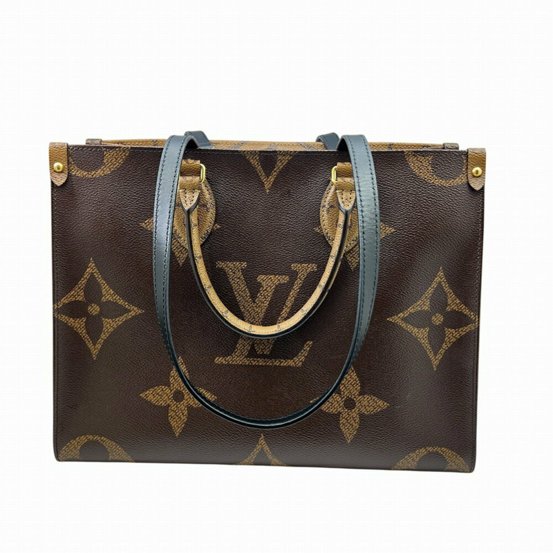 LOUIS VUITTON Monogram Reverse On the Go MM M45321 棕色托特包/手提包 男女通用-2