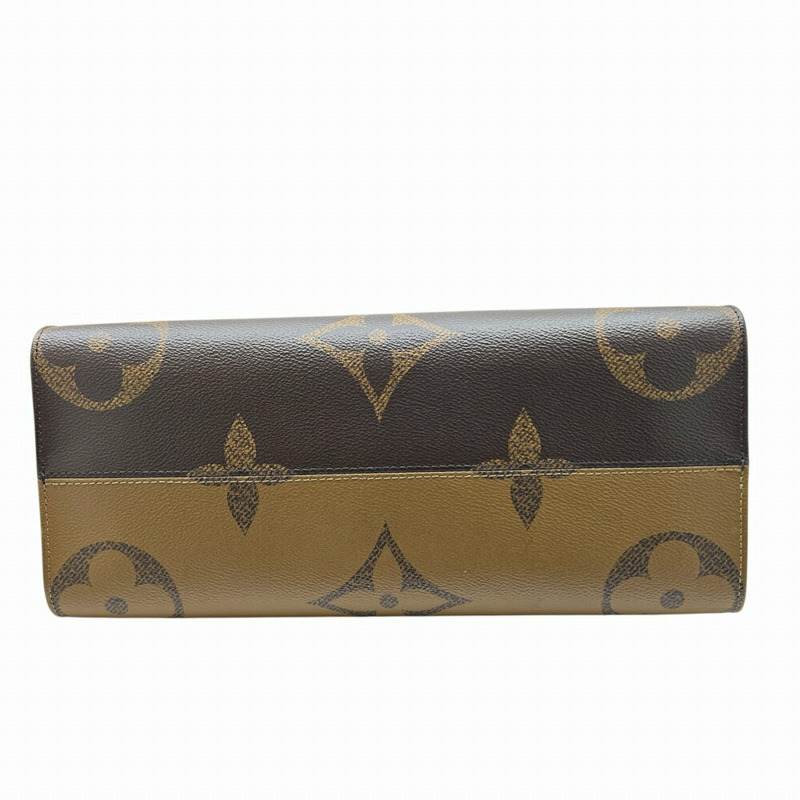 LOUIS VUITTON Monogram Reverse On the Go MM M45321 棕色托特包/手提包 男女通用-8