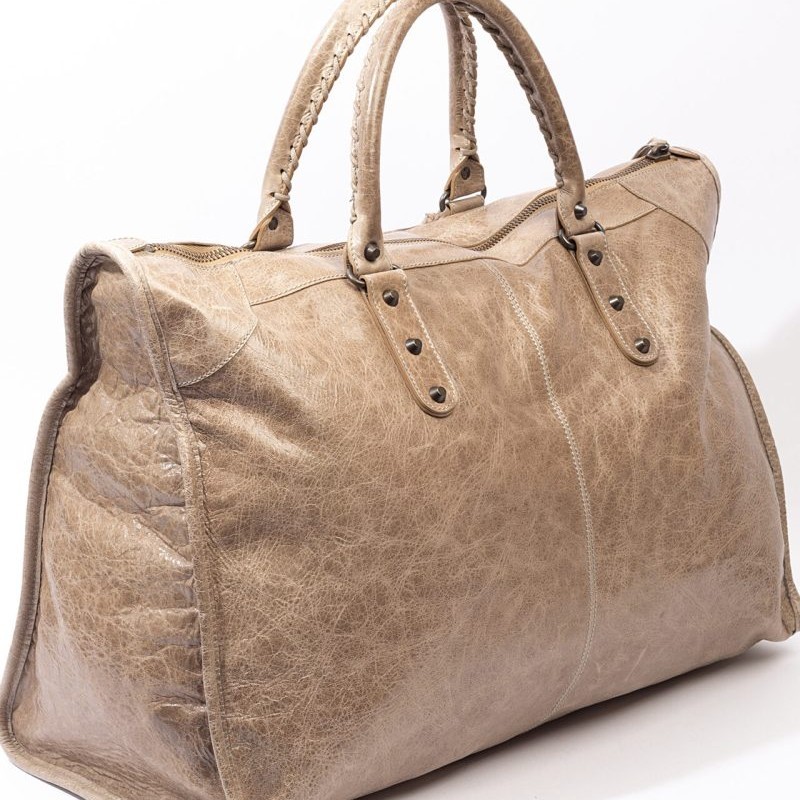 二手 6成新 Balenciaga Weekender Beige Bag-3