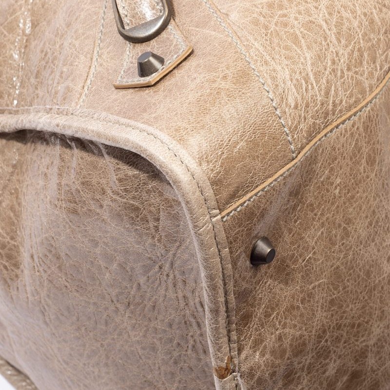 二手 6成新 Balenciaga Weekender Beige Bag-7