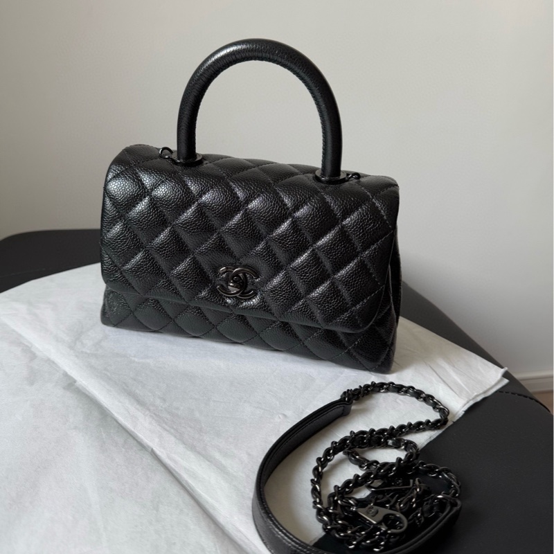 Chanel 香奈儿 coco handle small so black-0