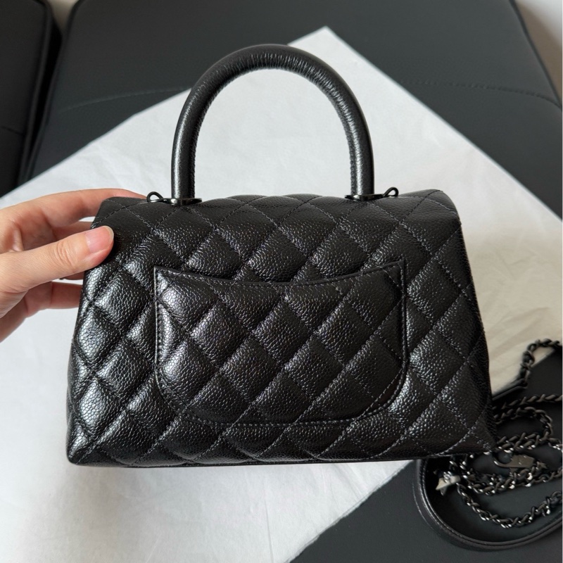 Chanel 香奈儿 coco handle small so black-3