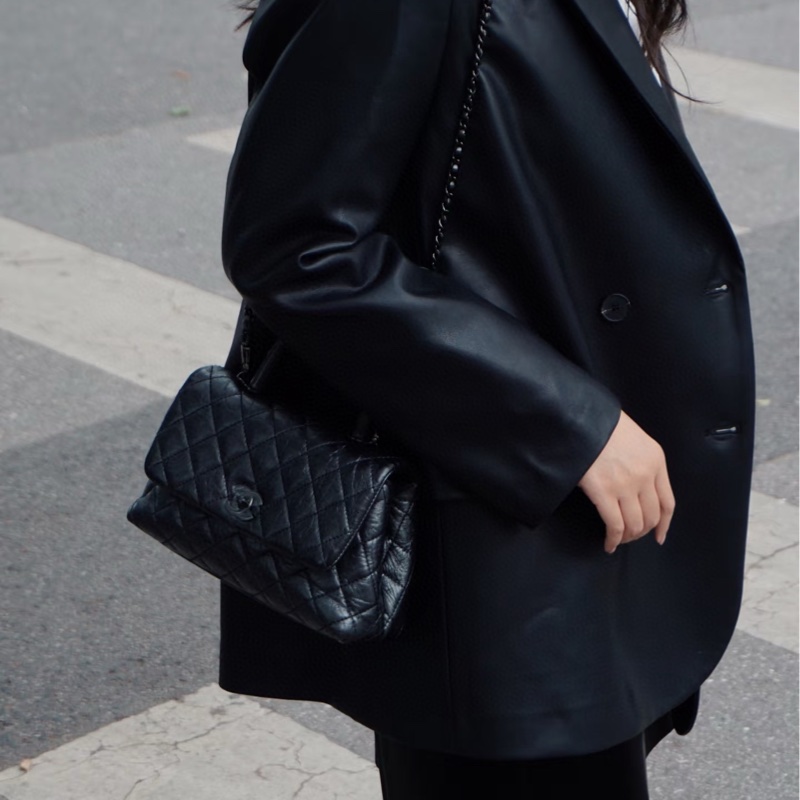 Chanel 香奈儿 coco handle small so black-5