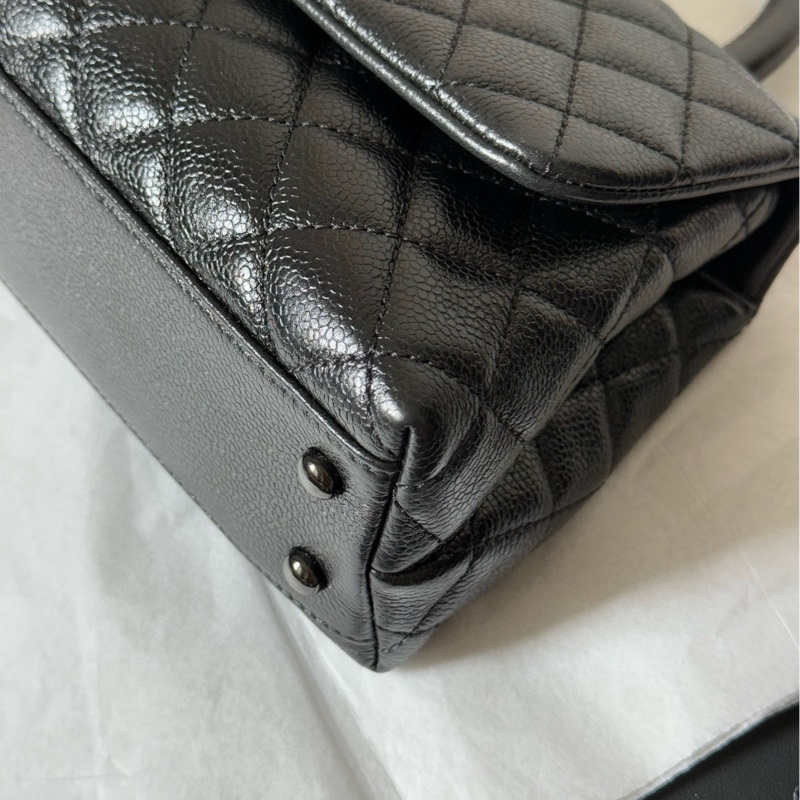 Chanel 香奈儿 coco handle small so black-13