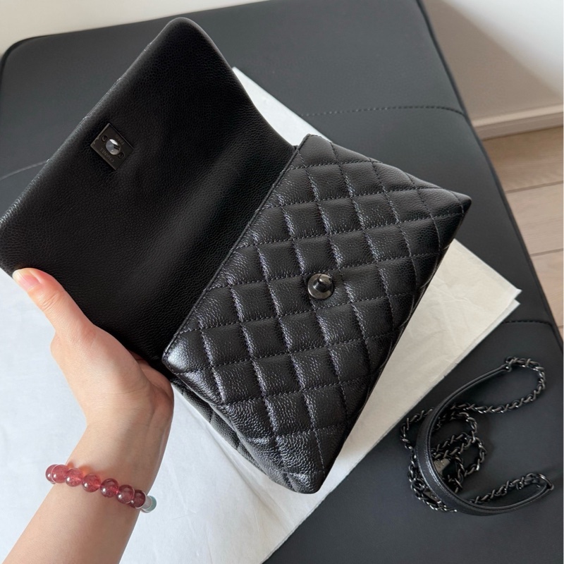 Chanel 香奈儿 coco handle small so black-18