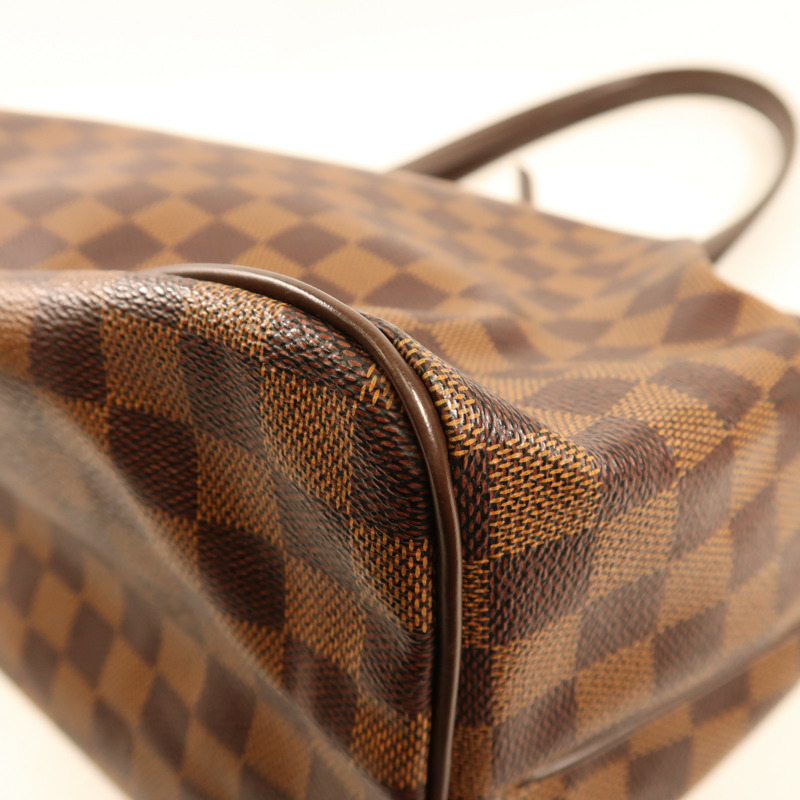LOUIS VUITTON Damier Westminster GM金扣肩背袋棕色-7