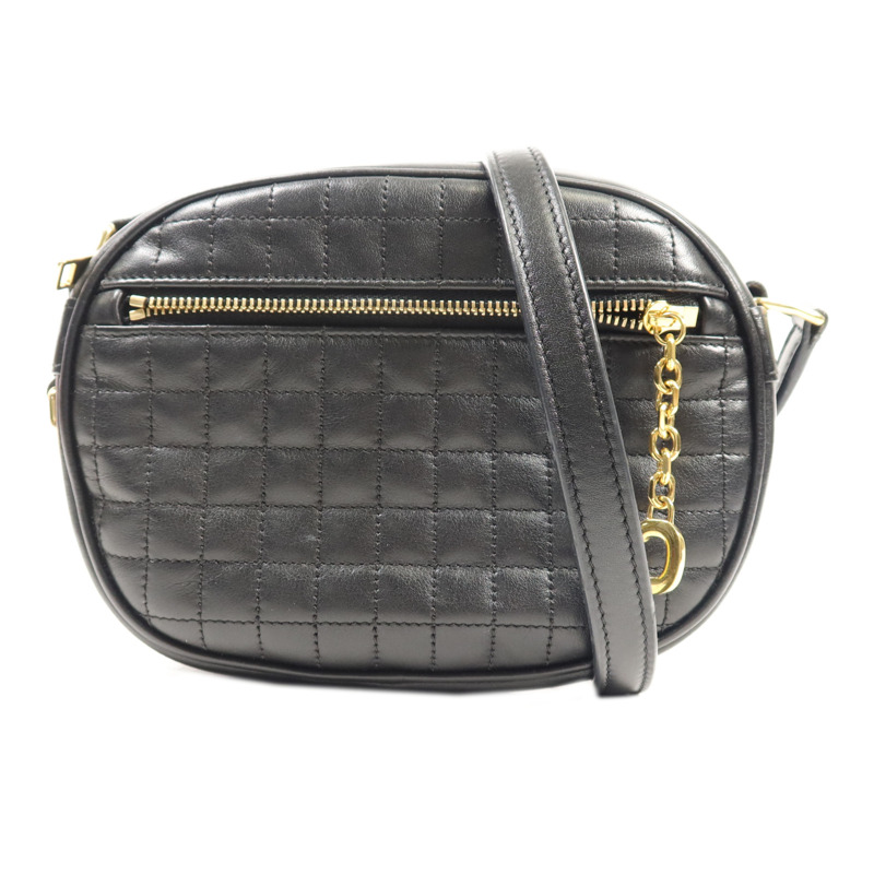 CELINE 牛皮皮革Shoulder Bag金扣肩背袋-0