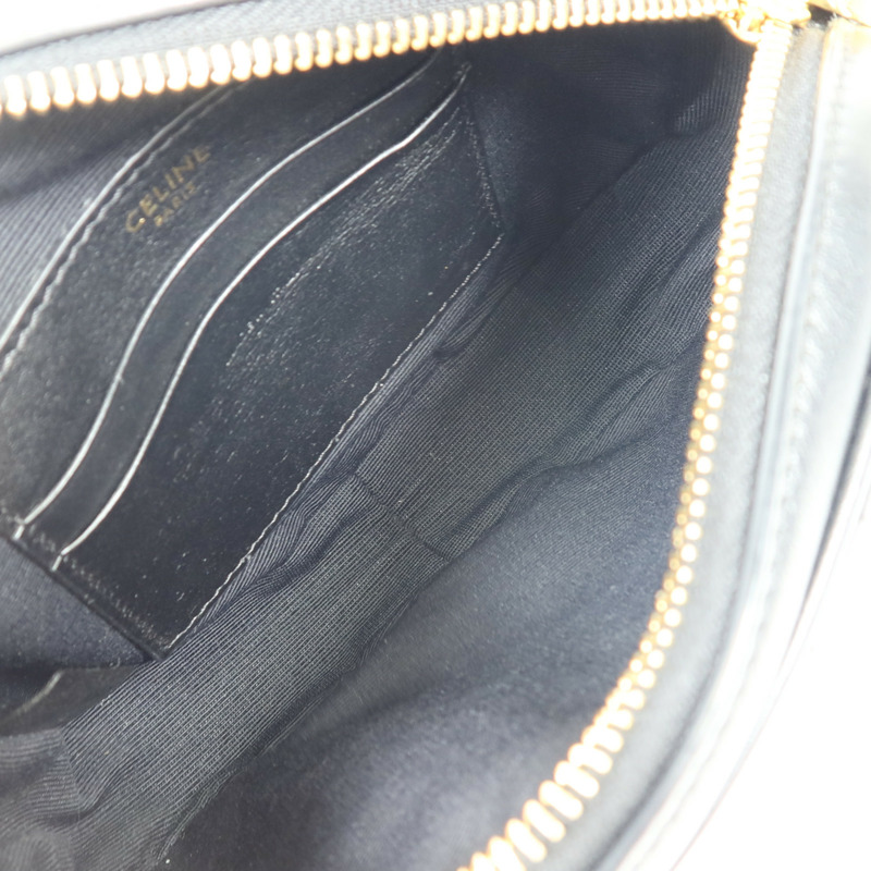 CELINE 牛皮皮革Shoulder Bag金扣肩背袋-5