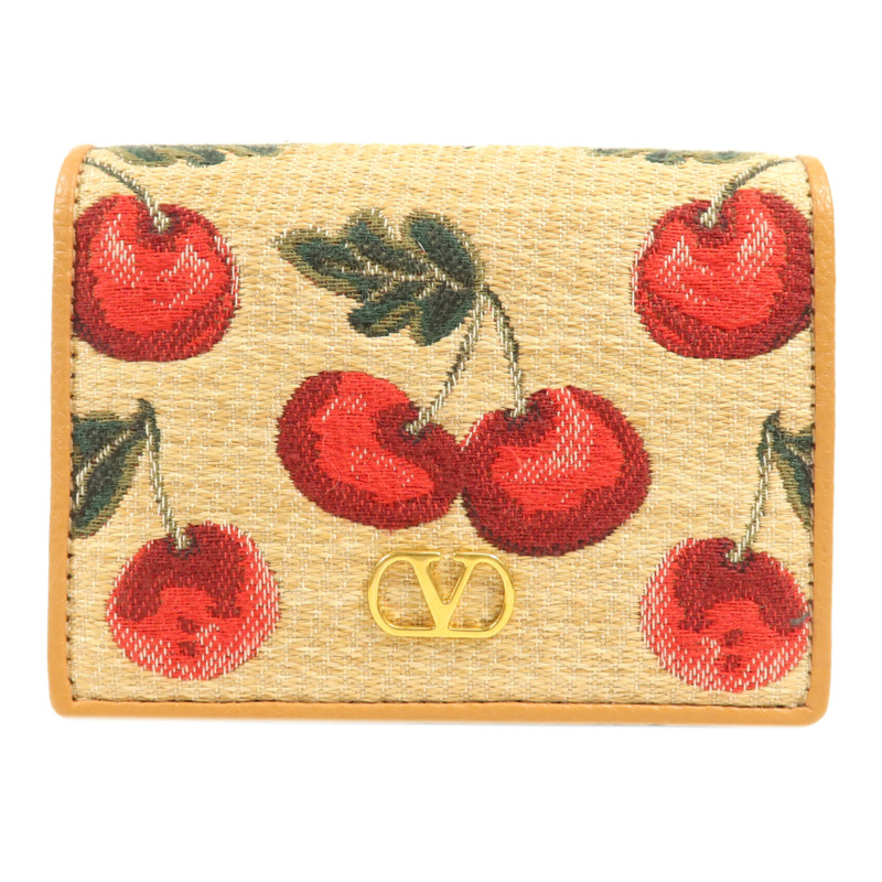 Valentino 帆布Wallet金扣錢包-0