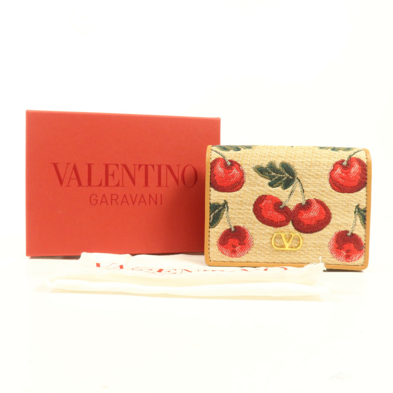 Valentino 帆布Wallet金扣錢包-7