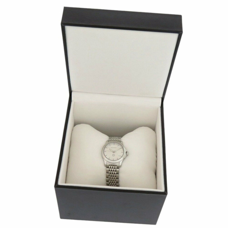 類似新品 Gucci G-Timeless 126.5 不銹鋼銀色石英手錶 0564GUCCI-2