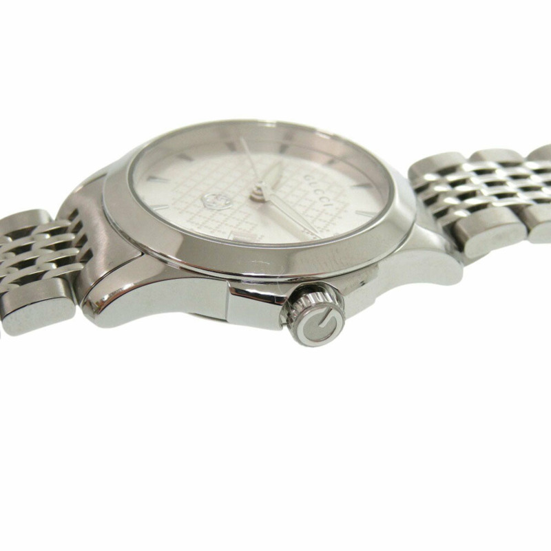 類似新品 Gucci G-Timeless 126.5 不銹鋼銀色石英手錶 0564GUCCI-7