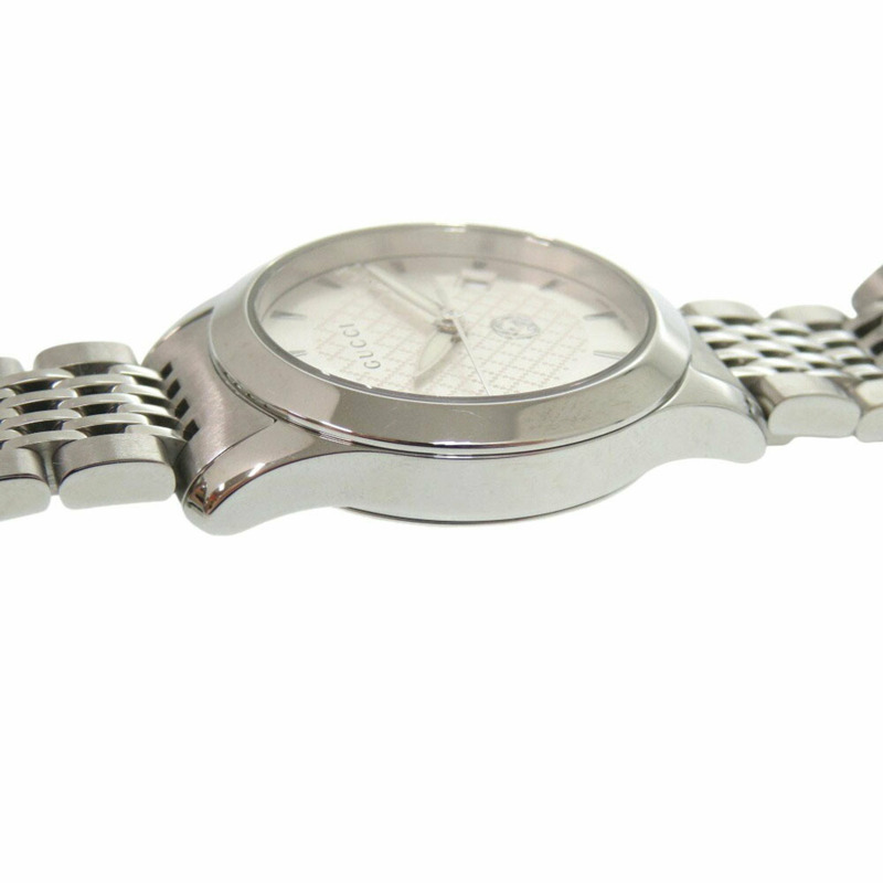 類似新品 Gucci G-Timeless 126.5 不銹鋼銀色石英手錶 0564GUCCI-8
