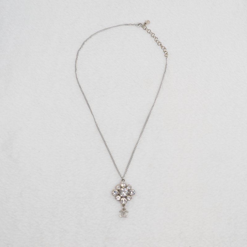 CHANEL 09C 閃石吊墜頸鏈-7