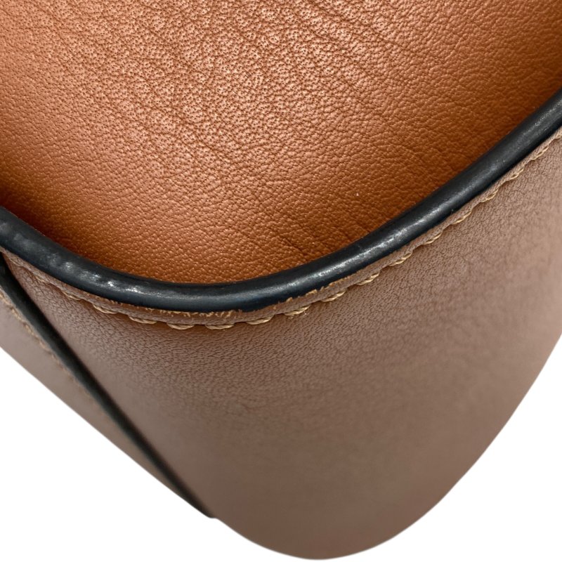 LOEWE 羅威 HAMMOCK MINI 皮革 吊床包 棕色-8