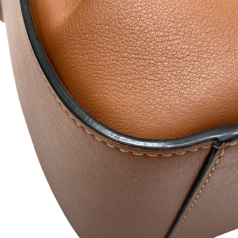 LOEWE 羅威 HAMMOCK MINI 皮革 吊床包 棕色-11