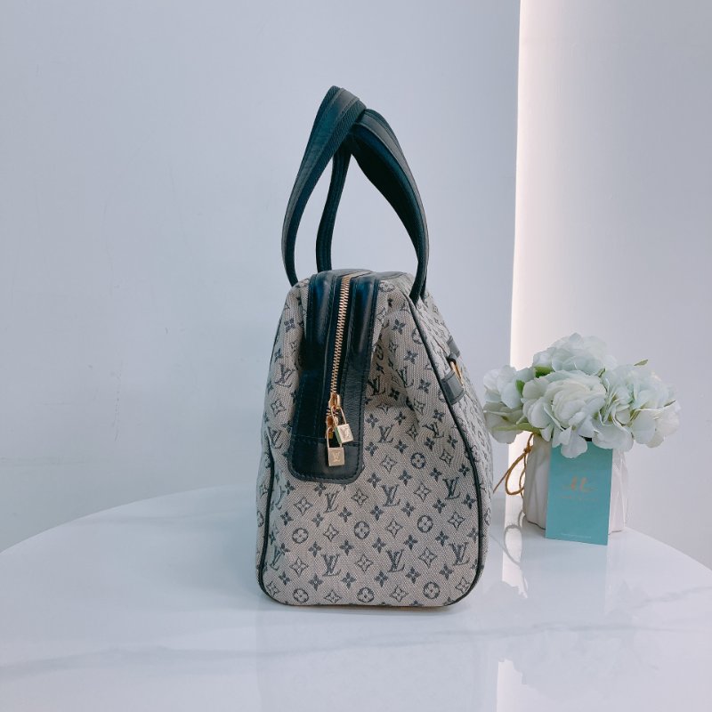 MS0294 路易威登 大號 中古 老花 帆布 醫生包 灰色 Louis Vuitton GM Josephine Monogram Canvas Grey x GHW-3