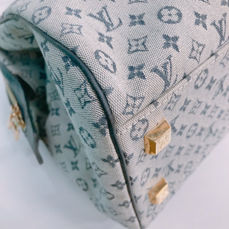 MS0294 路易威登 大號 中古 老花 帆布 醫生包 灰色 Louis Vuitton GM Josephine Monogram Canvas Grey x GHW-8