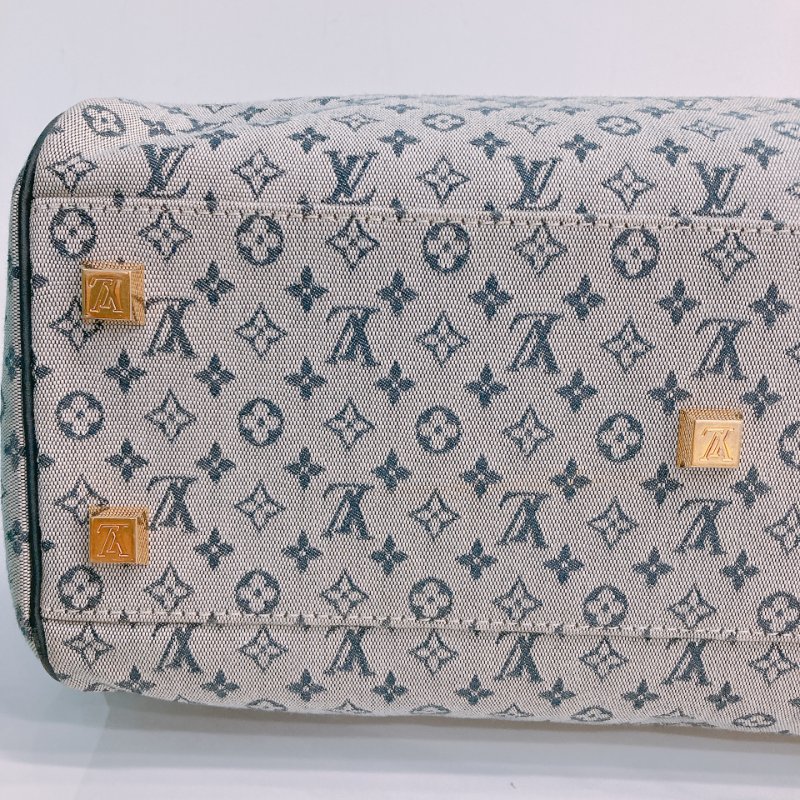 MS0294 路易威登 大號 中古 老花 帆布 醫生包 灰色 Louis Vuitton GM Josephine Monogram Canvas Grey x GHW-9