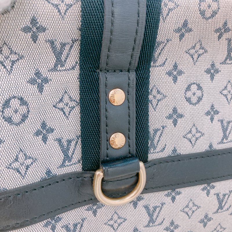 MS0294 路易威登 大號 中古 老花 帆布 醫生包 灰色 Louis Vuitton GM Josephine Monogram Canvas Grey x GHW-14