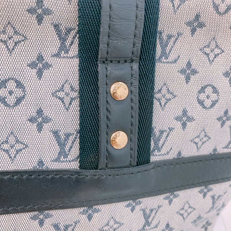 MS0294 路易威登 大號 中古 老花 帆布 醫生包 灰色 Louis Vuitton GM Josephine Monogram Canvas Grey x GHW-15