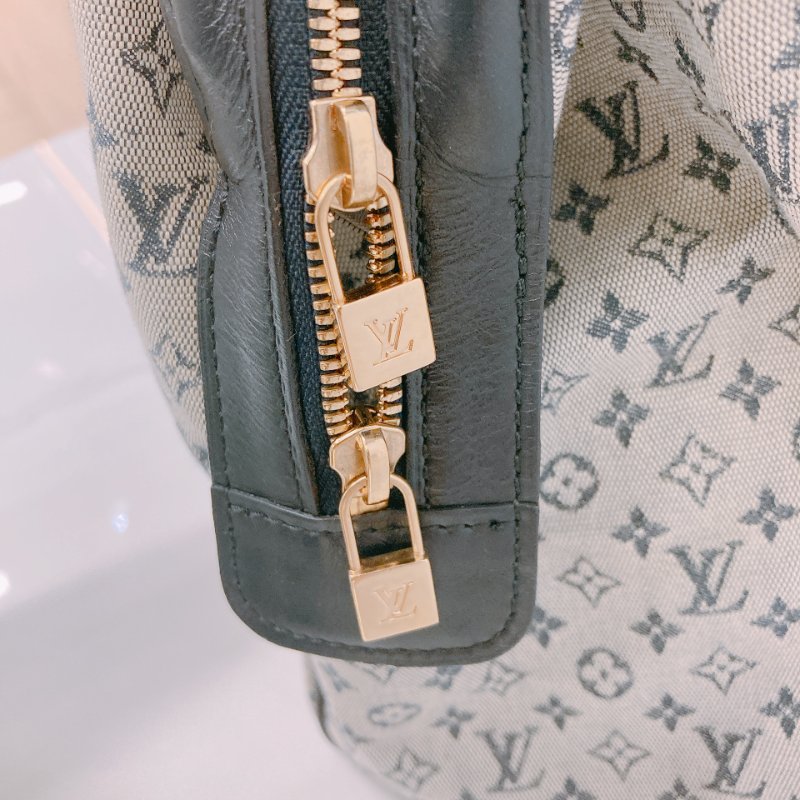 MS0294 路易威登 大號 中古 老花 帆布 醫生包 灰色 Louis Vuitton GM Josephine Monogram Canvas Grey x GHW-16