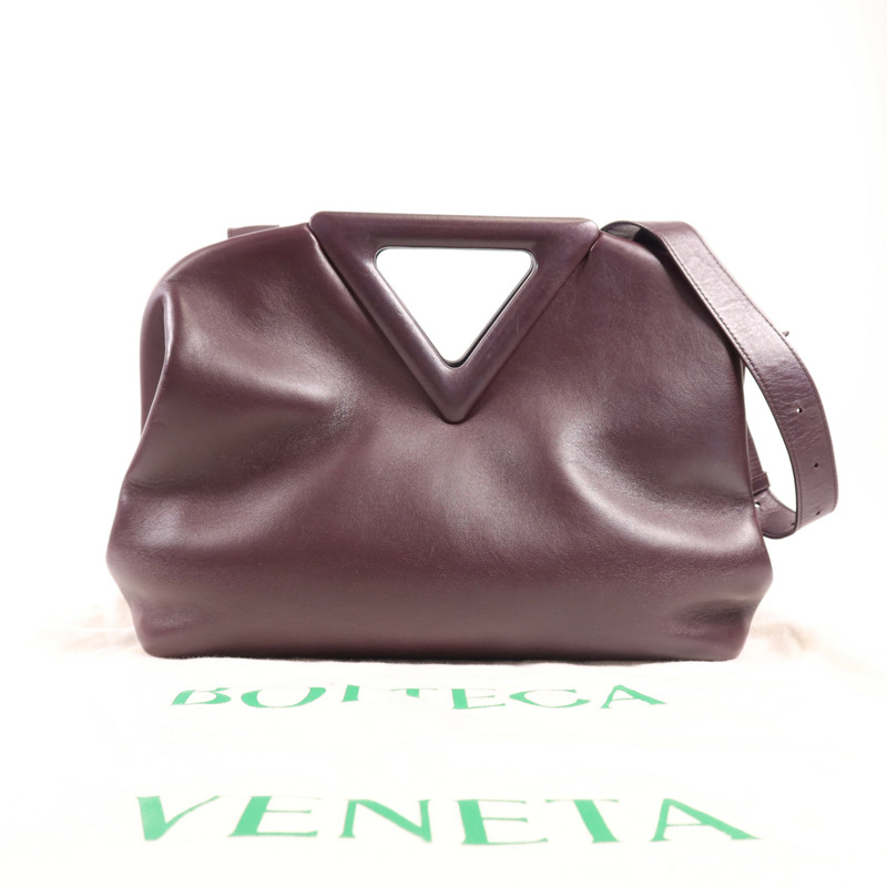 BOTTEGA VENETA 牛皮皮革Point Triangle Shoulder Bag手挽肩背兩用袋-7