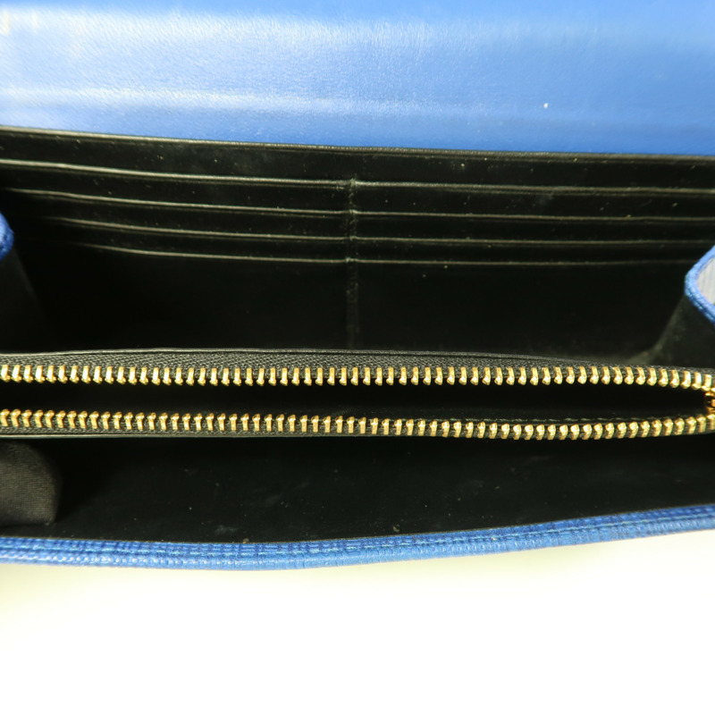 LOEWE 牛皮皮革Long Wallet金扣長錢包-4