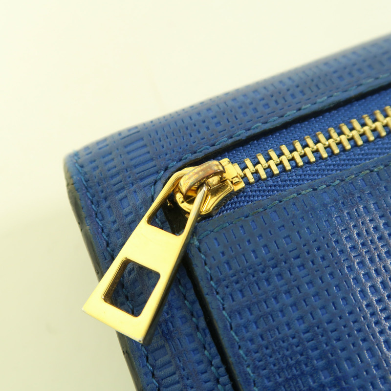 LOEWE 牛皮皮革Long Wallet金扣長錢包-8