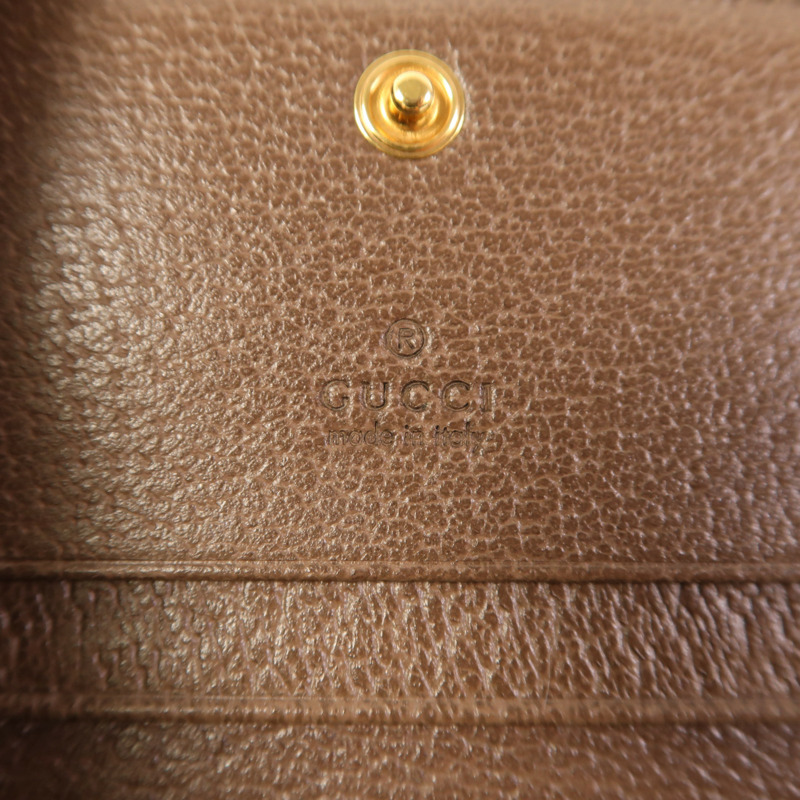 GUCCI 塗層帆布GG Ophidia Bifold Wallet金扣錢包-6