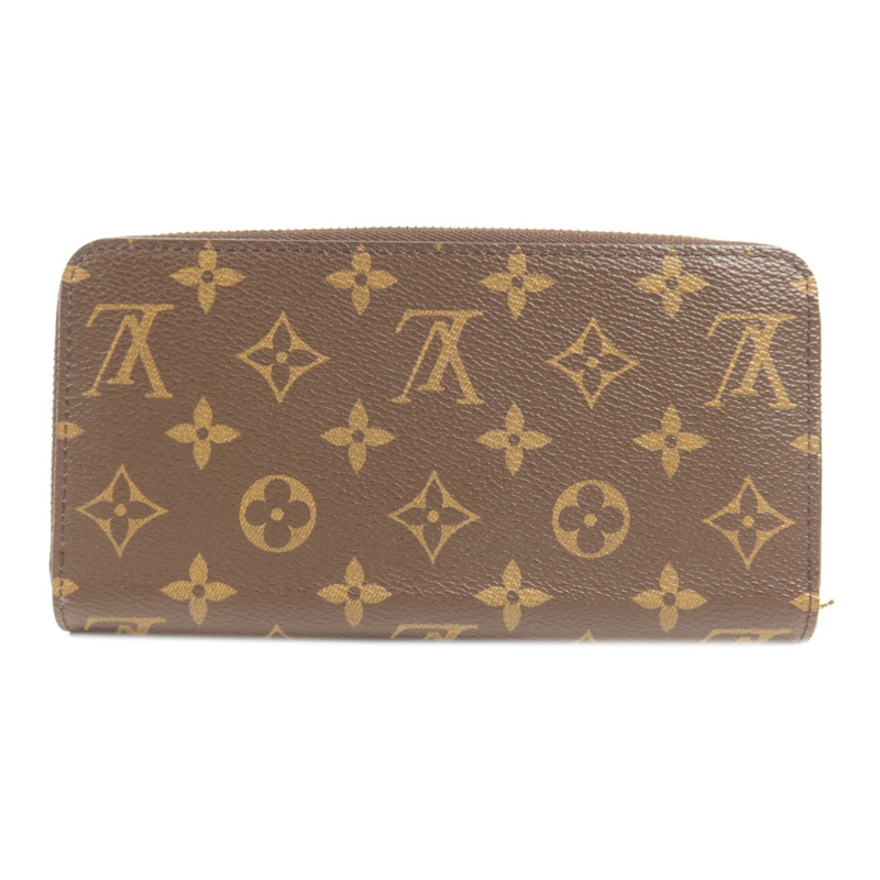 LOUIS VUITTON Monogram Zipper Long Wallet金扣長錢包-1