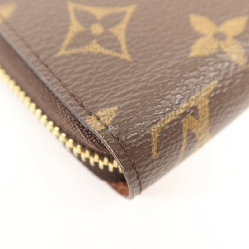 LOUIS VUITTON Monogram Zipper Long Wallet金扣長錢包-10