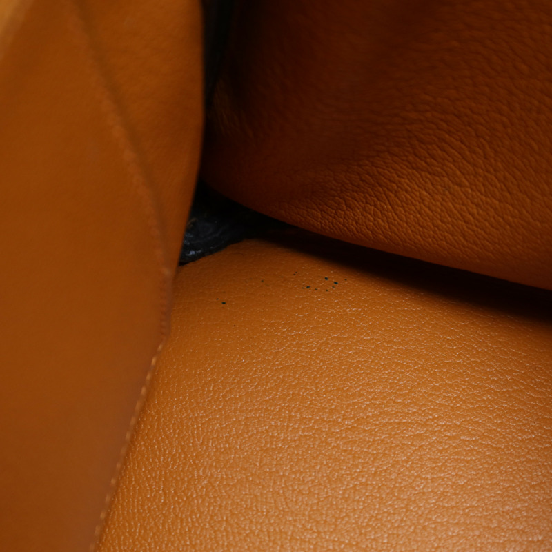 HERMES Togo皮革Birkin 30銀扣手挽袋Colvert/Orange/Prune-13