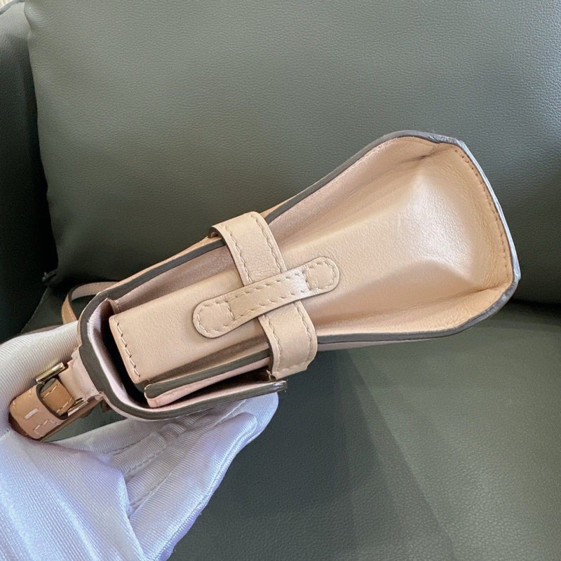 Delvaux 德爾沃 tempete mini 粉色拼色 小號 底長約20~-4