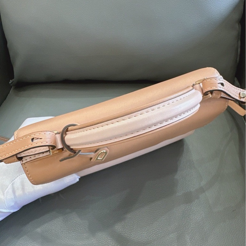 Delvaux 德爾沃 tempete mini 粉色拼色 小號 底長約20~-7