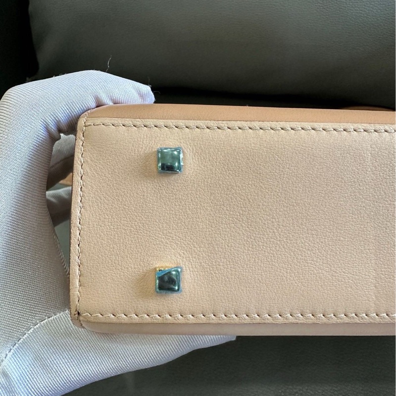 Delvaux 德爾沃 tempete mini 粉色拼色 小號 底長約20~-13