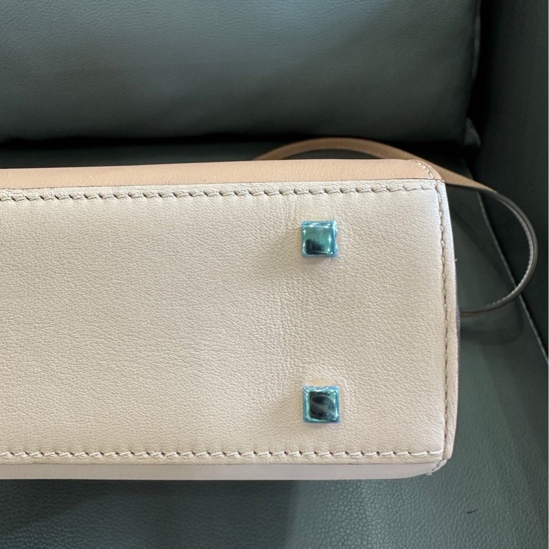 Delvaux 德爾沃 tempete mini 粉色拼色 小號 底長約20~-16