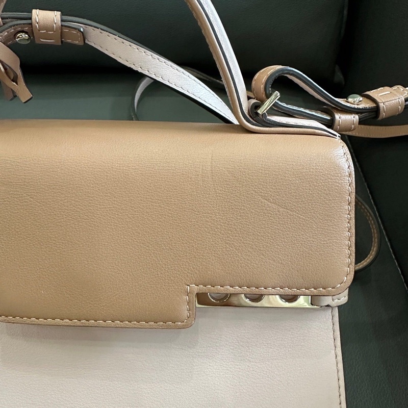 Delvaux 德爾沃 tempete mini 粉色拼色 小號 底長約20~-21