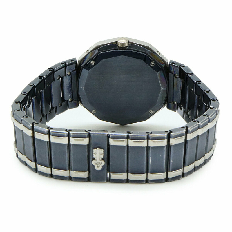 CORUM Admiral's Cup 槍藍色腕錶,金色錶盤,不鏽鋼日期顯示,男士石英腕錶,99.810.30 V-550-7