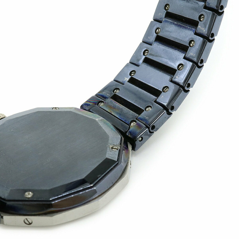 CORUM Admiral's Cup 槍藍色腕錶,金色錶盤,不鏽鋼日期顯示,男士石英腕錶,99.810.30 V-550-8