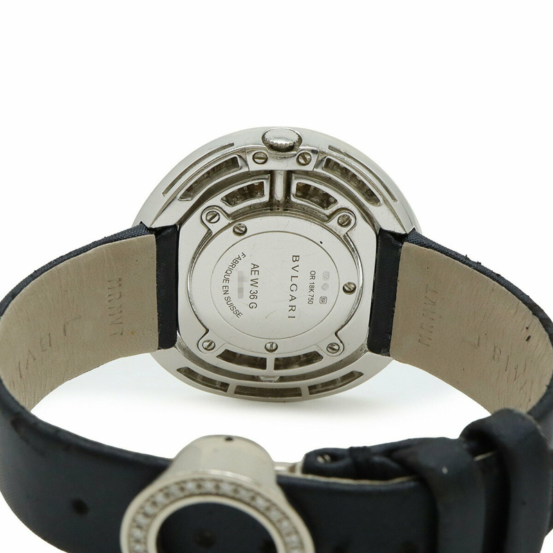 BVLGARI Astrale Cerchi 白色錶盤鑽石錶圈女士石英腕錶 AEW36G-5